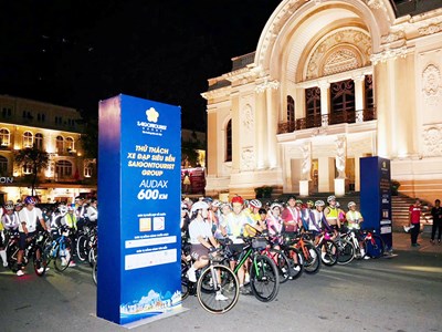 Khởi động chương trình quảng bá du lịch qua Ngày hội Xe đạp Saigontourist Group vì cộng đồng 