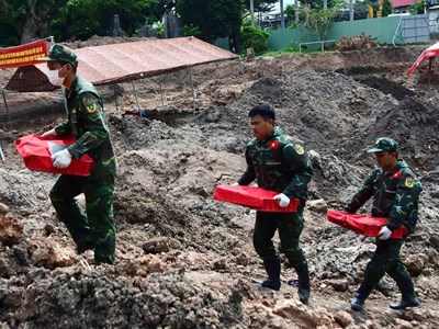 Thêm 11 bộ hài cốt liệt sĩ được quy tập tại Công viên Lê Thị Riêng