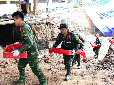 Đã quy tập được 663 bộ hài cốt liệt sĩ tại Công viên Lê Thị Riêng
