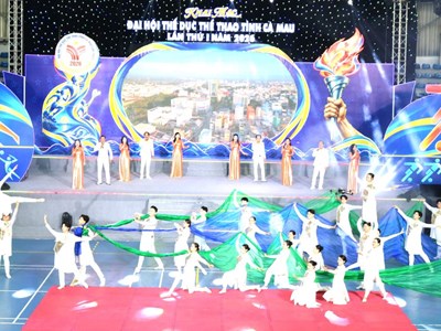 Gần 3.000 VĐV tranh tài tại Đại hội Thể dục thể thao Cà Mau lần thứ I năm 2026