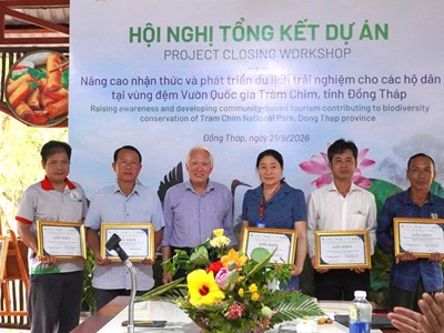 Nhân rộng mô hình du lịch trải nghiệm gắn với bảo tồn thủy sản ở Đồng Tháp