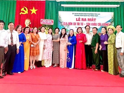 Cần Thơ: Thành lập CLB Đờn ca tài tử - Sân khấu cải lương phường Tân An