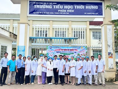 Cần Thơ khám, điều trị răng miễn phí cho 400 học sinh trong dịp Trung thu