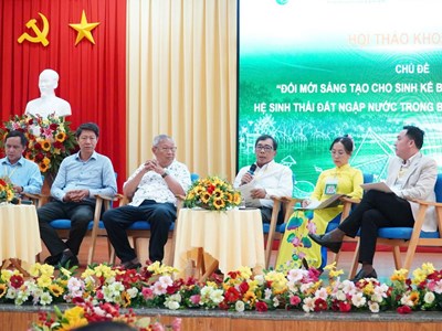 Tìm sinh kế bền vững cho người dân vùng đất ngập nước ở ĐBSCL