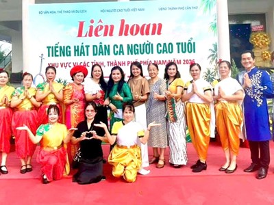 TP.HCM, Cần Thơ đoạt giải xuất sắc toàn diện tại Liên hoan dân ca Người cao tuổi