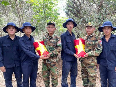 Phát hiện thêm 6 hài cốt liệt sĩ tại Campuchia 