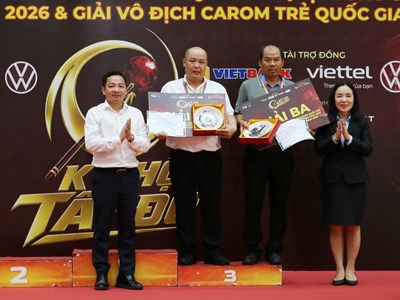 Cơ thủ Nguyễn Ngọc Trị vô địch carom 3 băng nam tại giải các CLB quốc gia 2026