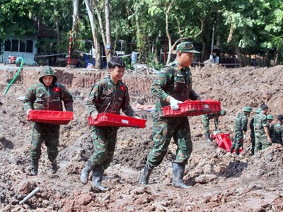 Quy tập thêm hơn 100 bộ hài cốt liệt sĩ tại Công viên Lê Thị Riêng