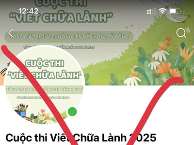 Giả mạo cuộc thi “Viết chữa lành” để trục lợi từ các cây viết