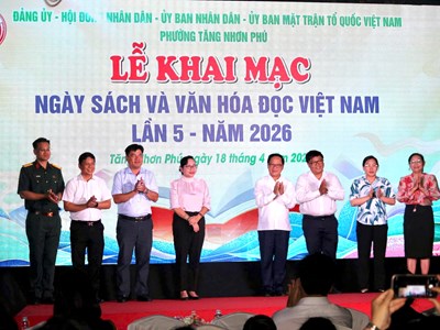 Rộn ràng Ngày Sách và Văn hoá đọc Việt Nam tại phường Tăng Nhơn Phú