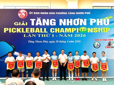Khai mạc Giải Tăng Nhơn Phú Pickleball Championship lần thứ I