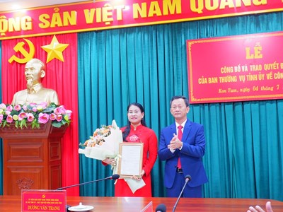 Kon Tum có tân Trưởng Ban Nội chính Tỉnh uỷ