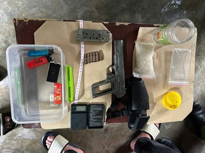 Quảng Ngãi: Phá đường dây mua bán ma túy, thu giữ súng quân dụng ở xã Bờ Y