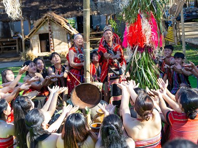 Quảng Ngãi: Bảo tồn văn hóa Giẻ Triêng qua lễ hội Mừng lúa mới ở Dục Nông