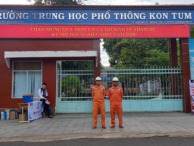 PC Quảng Ngãi chủ động bảo đảm điện phục vụ Kỳ thi tốt nghiệp THPT năm 2026