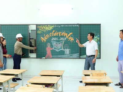 Ngôi trường mới nơi vùng biên Rờ Kơi trước ngày khai giảng