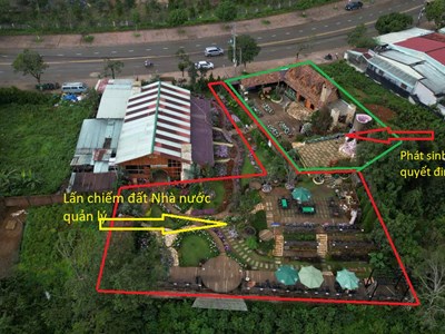 Quán cà phê Trạm Mây Măng Đen: Chưa khắc phục vi phạm cũ, tiếp tục phát sinh diện tích mới