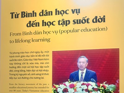 Bình dân học vụ - Thắp sáng tương lai - Học tập suốt đời