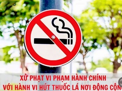 Mức xử phạt đối với hành vi hút thuốc lá nơi công cộng