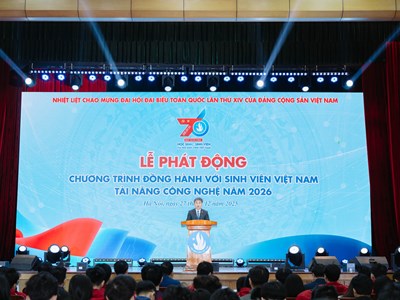 Phát động “Chương trình đồng hành với sinh viên Việt Nam tài năng công nghệ năm 2026“