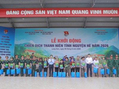 Chiến dịch Hè 2026 trao gần 1,3 tỉ đồng hỗ trợ cộng đồng tại Lạng Sơn