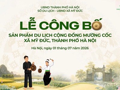 Sản phẩm du lịch cộng đồng Mường Cốc sẽ ra mắt vào ngày 1.7