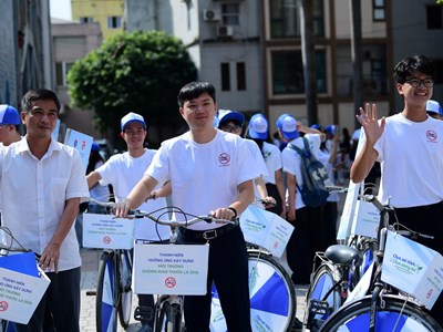 Hơn 800 đoàn viên, thanh niên lan tỏa thông điệp “Chọn sức khỏe, chọn tương lai, không chọn thuốc lá”
