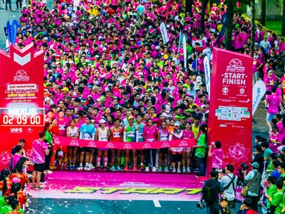 Khoảng 10.000 VĐV tham dự Giải Marathon Đất Sen Hồng Đồng Tháp 2024