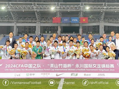 Tuyển nữ Việt Nam giành ngôi á quân giải quốc tế tại Trung Quốc