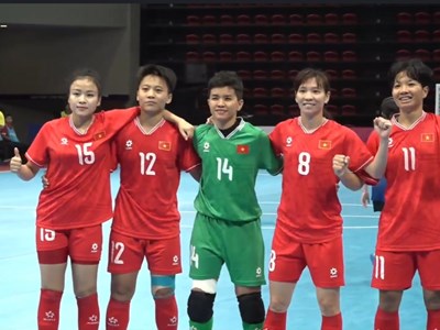 Tuyển Futsal nữ Việt Nam lần đầu vô địch Đông Nam Á 