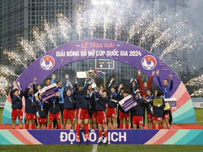 Than KSVN giành “ngôi hậu” Giải bóng đá nữ Cúp Quốc gia 2024