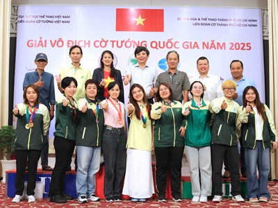 TP.HCM nhất toàn đoàn Giải cờ tướng VĐQG 2025