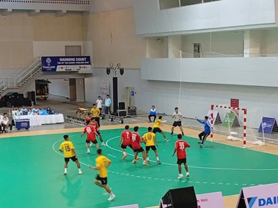 Bóng ném nam Việt Nam thắng trận ra quân SEA Games 33