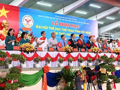 Khai mạc Đại hội TDTT tỉnh Tây Ninh lần thứ I năm 2026