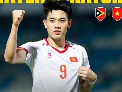 Đình Bắc hay nhất trận Việt Nam - Timor Leste 
