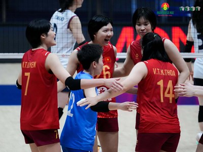 Tuyển bóng chuyền nữ Việt Nam thắng trận đầu tại giải châu Á 2026