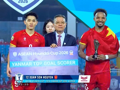 Xuân Son, Đình Bắc cùng chia sẻ danh hiệu “Vua phá lưới” ASEAN Cup 2026