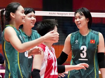 Tuyển bóng chuyền nữ Việt Nam thắng dễ không tưởng trận ra quân ASIAD 2026