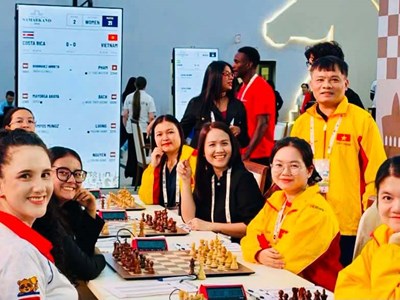 Cờ vua Việt Nam khởi đầu tưng bừng tại giải đồng đội thế giới 2026