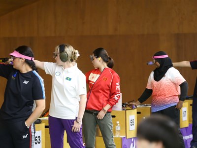 Bắn súng Việt Nam giành HCĐ đồng đội nữ tại ASIAD 2026