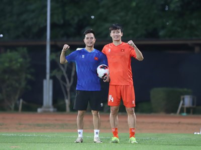 Hoàng Đức và đồng đội háo hức trước trận ra quân FIFA ASEAN Cup 2026