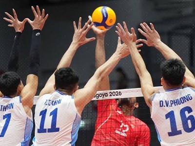 Tuyển bóng chuyền nam Việt Nam thua Ấn Độ trận ra quân ASIAD 2026