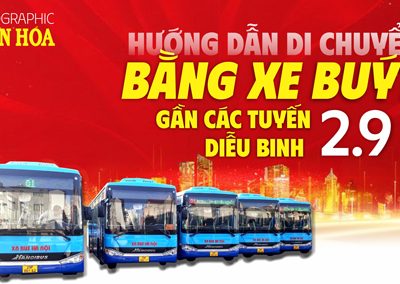 (Inforgraphic) Hướng dẫn di chuyển bằng xe buýt gần các tuyến diễu binh 2.9