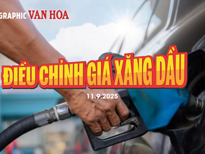 (Infographic) Giá xăng dầu hôm nay 11.9: Xăng giảm, dầu tăng trái chiều