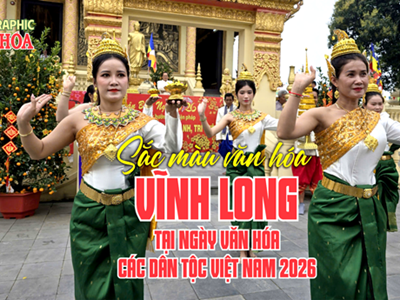 (Infographic) Sắc màu văn hóa Vĩnh Long tại Ngày Văn hóa các dân tộc Việt Nam