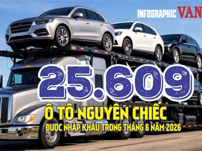 Việt Nam nhập khẩu 25.609 ô tô trong tháng 6, Indonesia dẫn đầu nguồn cung