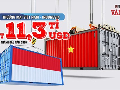 Việt Nam chi 7,73 tỉ USD nhập hàng từ Indonesia, nhập siêu 4,17 tỉ USD