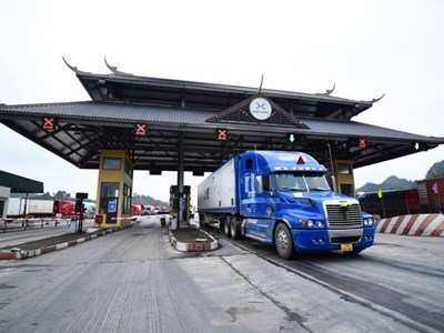 Lạng Sơn thực hiện phương thức giao nhận hàng hoá xuất, nhập khẩu qua cửa khẩu quốc tế Hữu Nghị từ 1.8