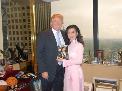 Hoa hậu Kim Hồng bồi hồi nhớ lại lần gặp ông Trump 
