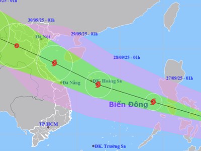 Đêm nay, bão số 10 Bualoi sẽ đi vào Biển Đông